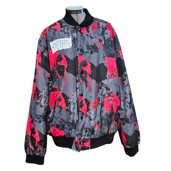 Atsuko Cowboy Bebop Bomber Jacket XL Anime Streetwear Gray Red NWT Licensed